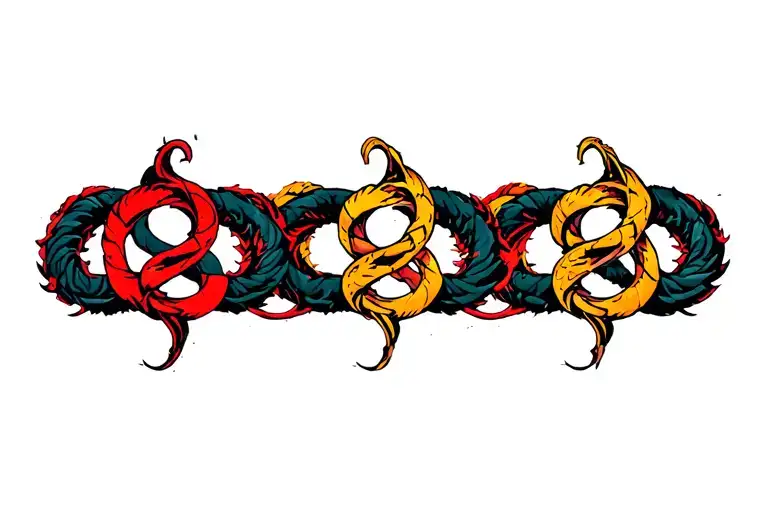 Three Ouroboros Wrapped