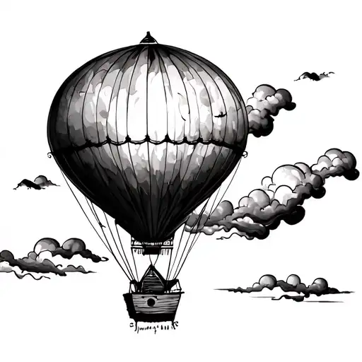 One Vintage Hot Air Balloon
