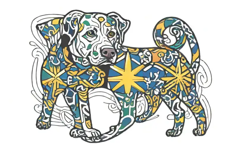 Labrador Flag Intertwined