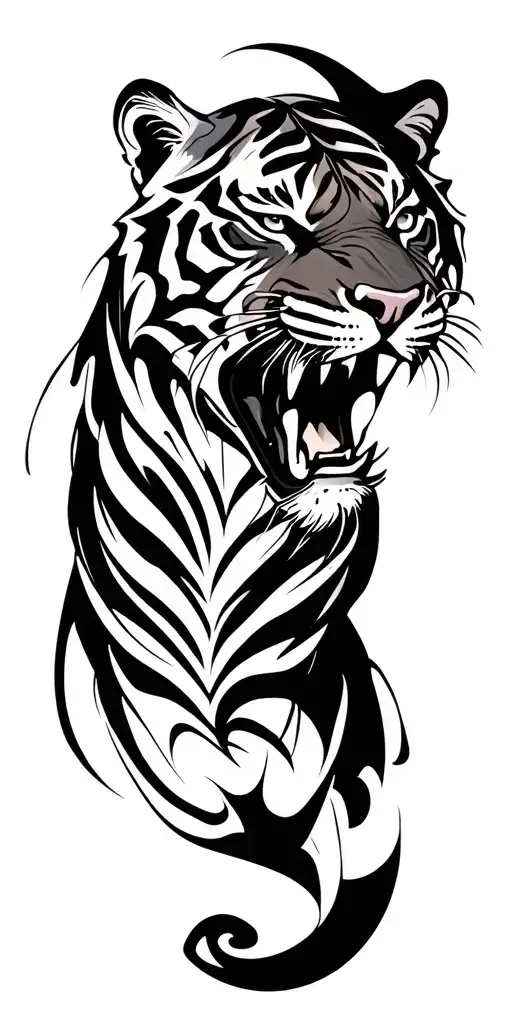 Shadow Tiger Mouth Closed