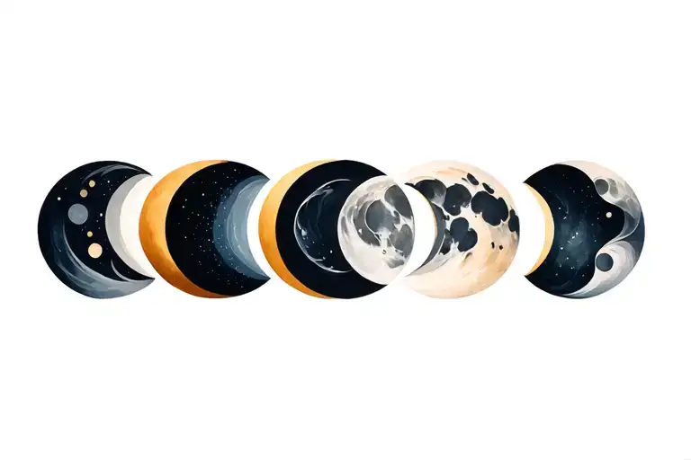 Various Moon Phases