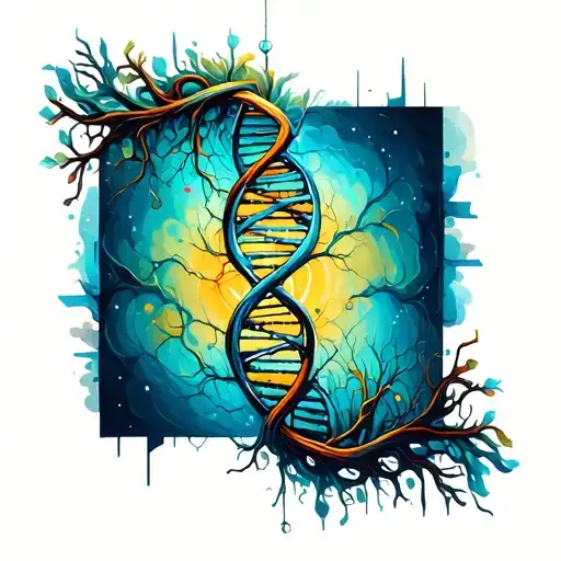 Dna Helix Tree Science
