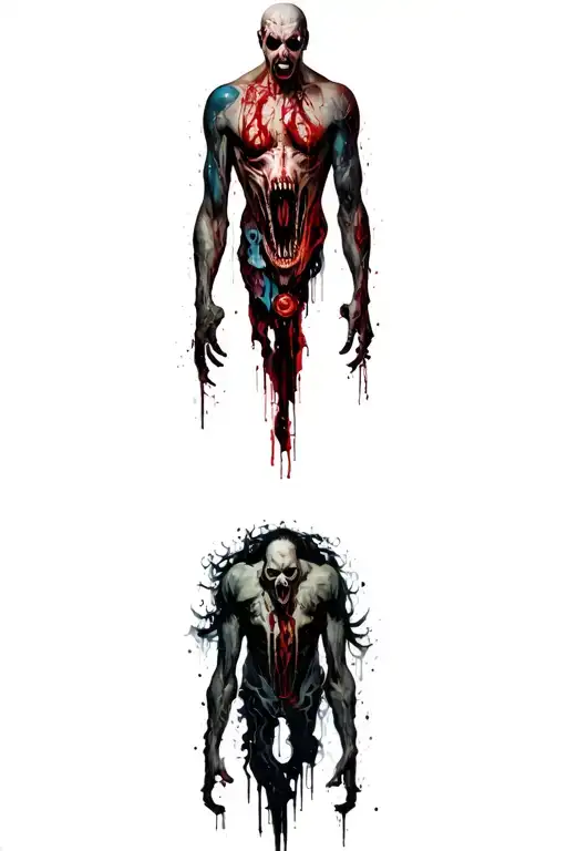 I Want A Realistic Leg Sleeve With All The Horror Movie Characters