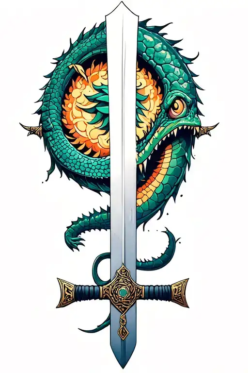 Alligator Samurai Sword