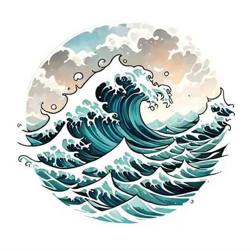 Waves Crashing