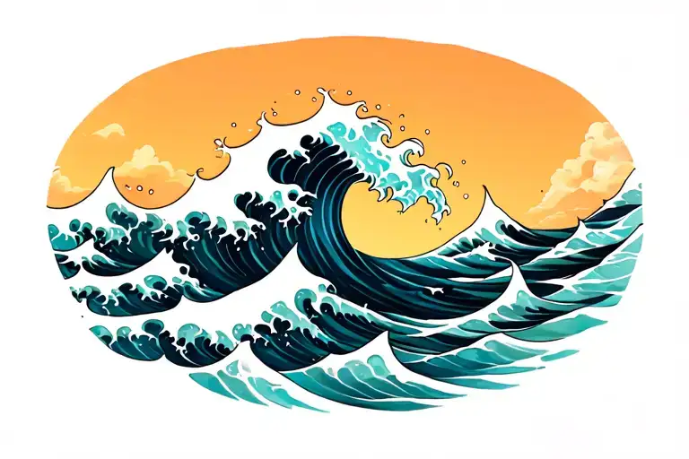 Waves Crashing