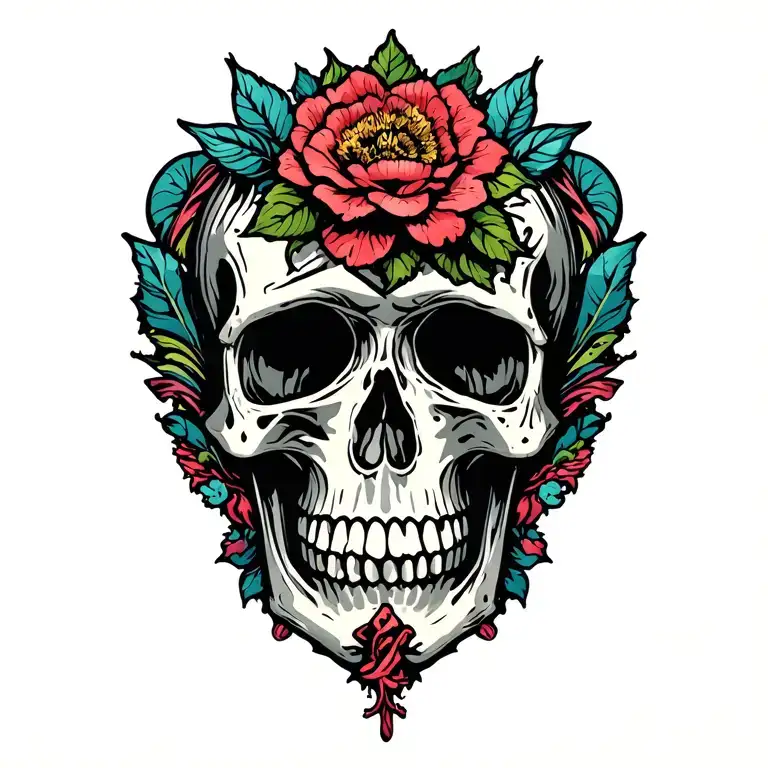 Poison Logo Without Skull Floral