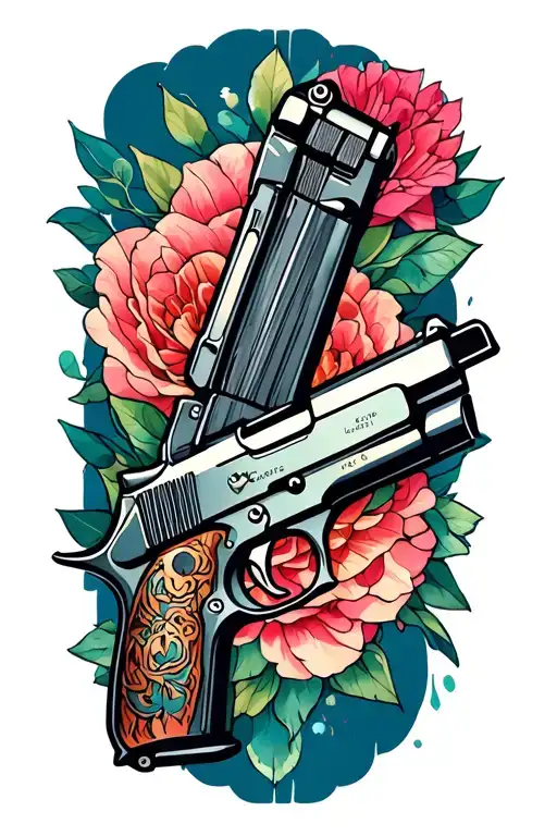 Feminine Gun Haulster Wraped Around It