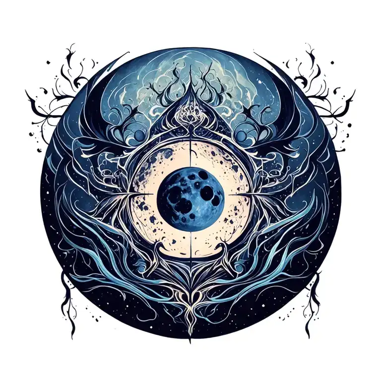 Witchy Moon Fantasy Dark