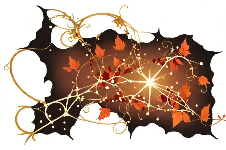 Sagittarius Constellation Intertwined With Vines