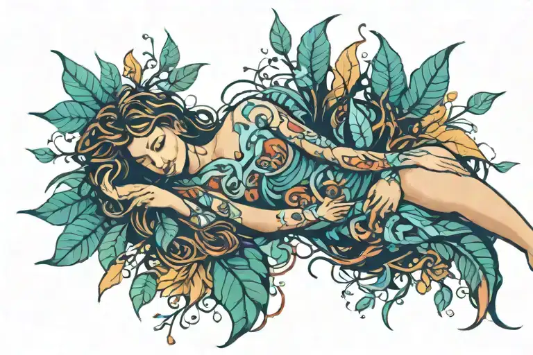 Nature Goddess Laying