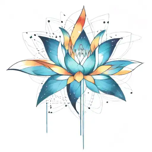 Intergalactic Symmetric Lotus Flower