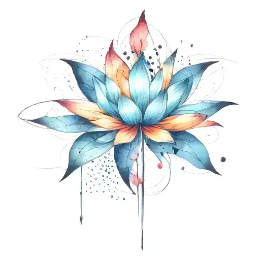 Intergalactic Blooming Lotus Flower