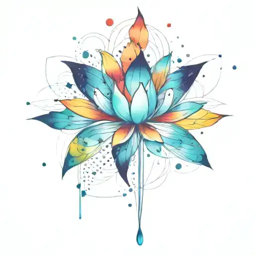 Intergalactic Blooming Lotus Flower