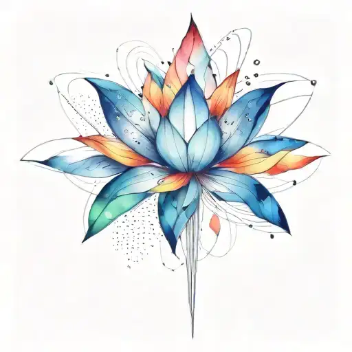 Deep Intergalactic Blooming Lotus Flower