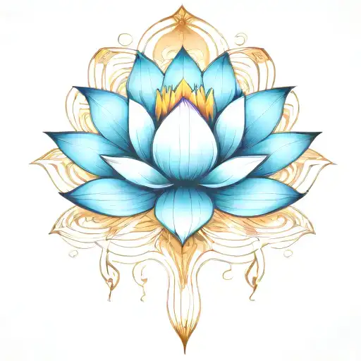 Include Space All Around But Keep The Outline Of The Lotus