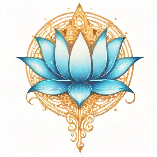 Intergalactic Stars All Surrounding Lotus Flower