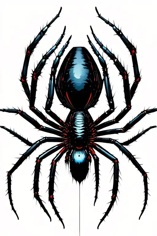 Black Widow Spider Hanging Form