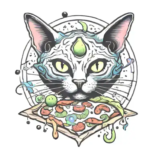 Alien Cat Pizza