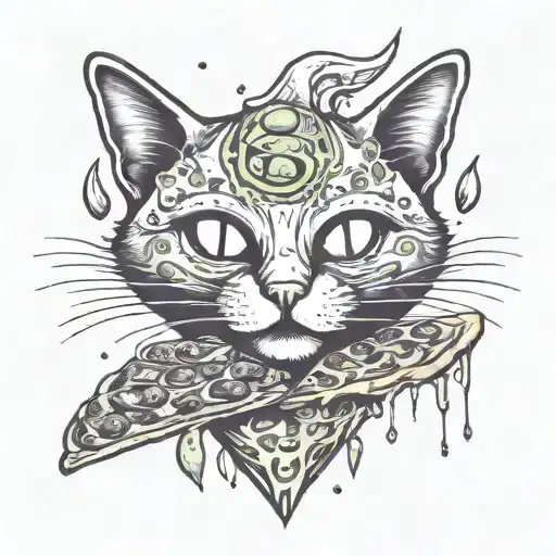 Alien Cat Pizza