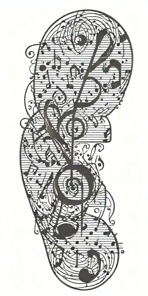 Music Notes Floating