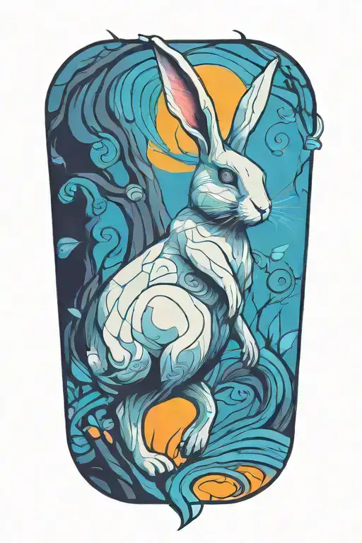 White Rabbit Standing Tall