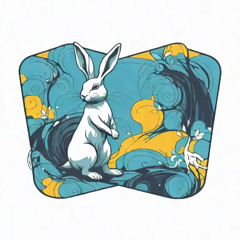 White Rabbit Standing Tall