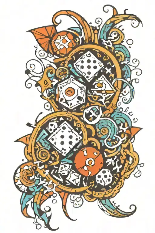 Dice Gear Half Circle