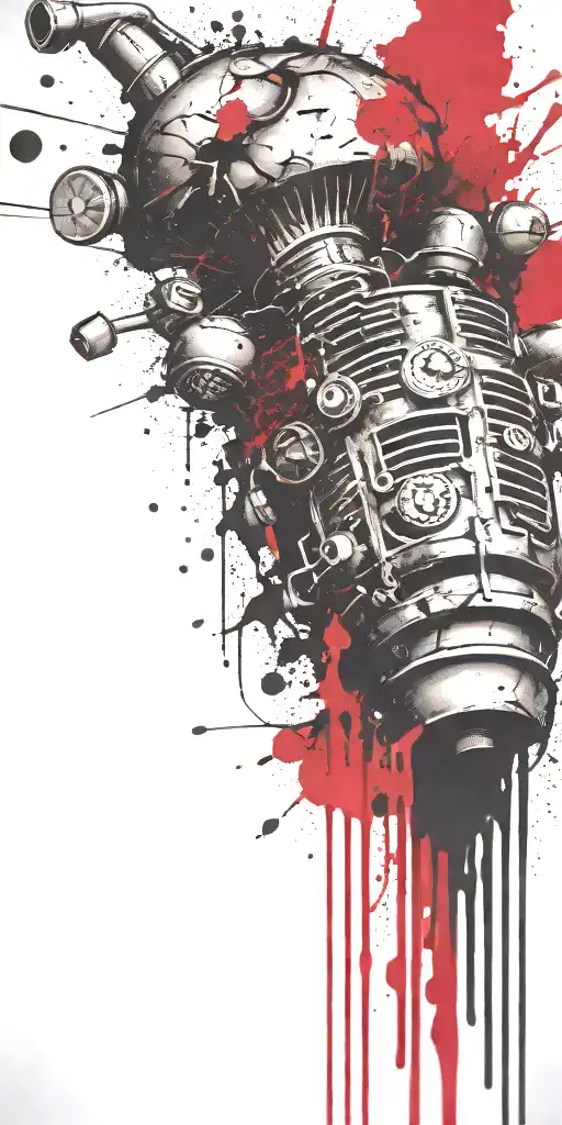 Sophisticated Mushroom Explosives Ticking Time Bomb Grenade