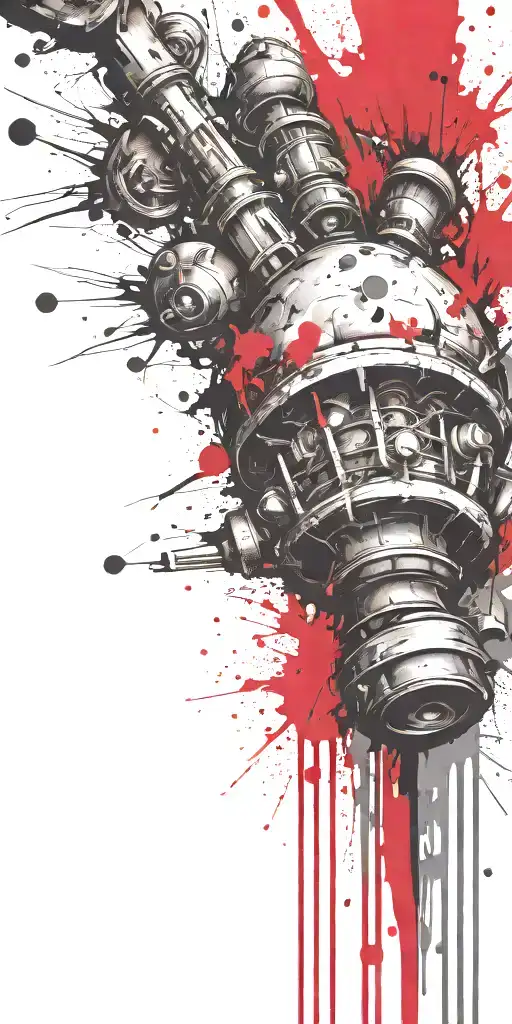 Sophisticated Mushroom Explosives Ticking Time Bomb Grenade