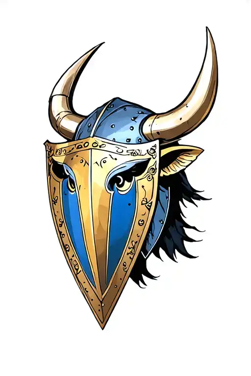 Athena Armure Shield Lance Helmet With A Bull