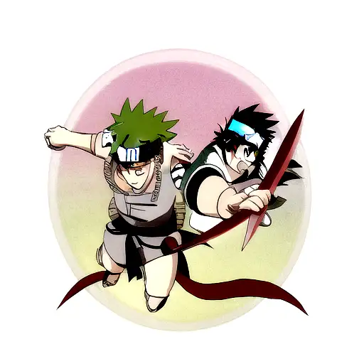 Naruto Sage Eye And Sasuke Eye On Kunai