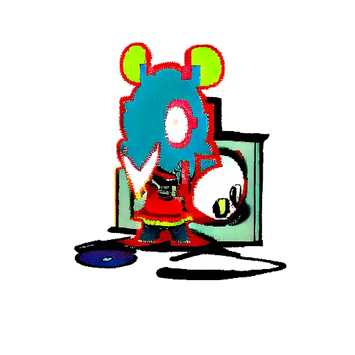 Disney Stitch Playing Video Games