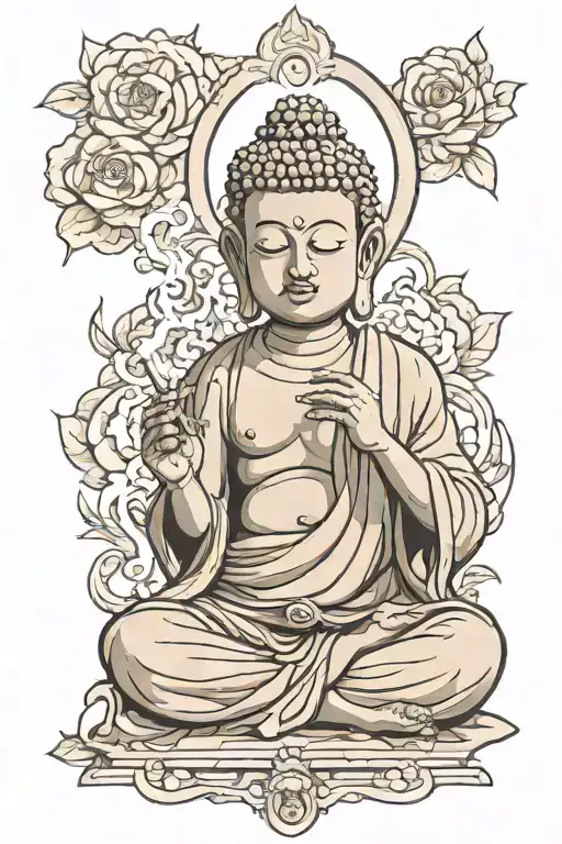 Buddha Smoking A Joint
