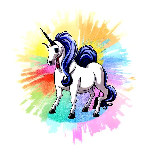 A Chess Horse With A Unicorn Horn