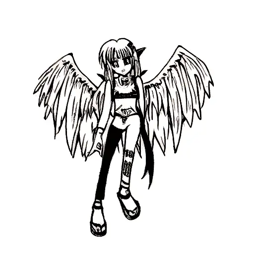 Tatto That Goes Well With Fallen Angel Tatto