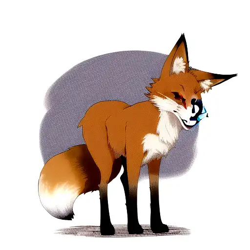 Fox With Abigail Writing