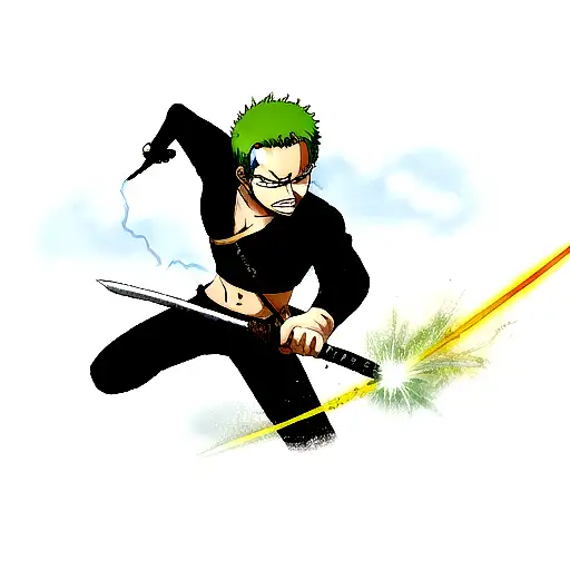 Zoro Sword With Lightning