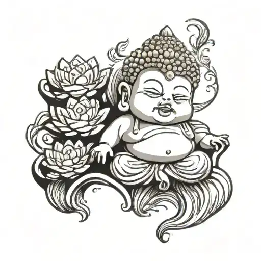 Baby Buddha Floating