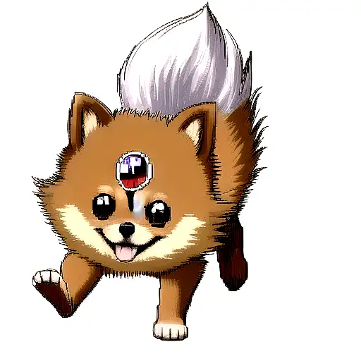 Pomeranian Dog Running