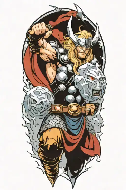 Thor Killing Ice Giants