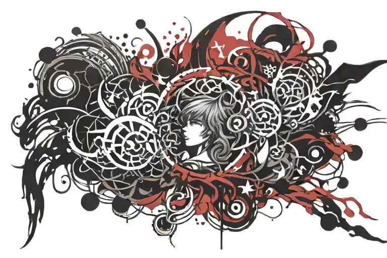 Bloody Dawn Abstract