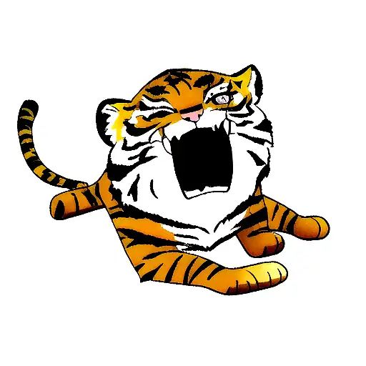 Tiger Plus One Eye Underneath