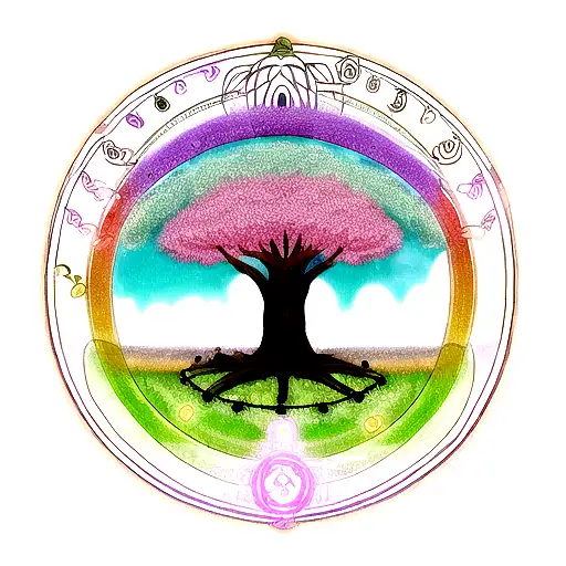 Tree Of Life Inside Ouroboros