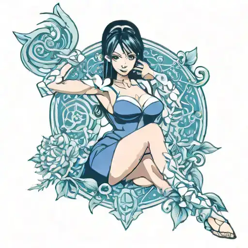 Nico Robin Masturbating