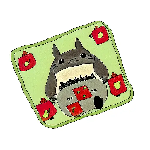 Totoro On Playing Card