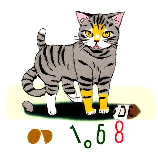 Cat With Math Symbols