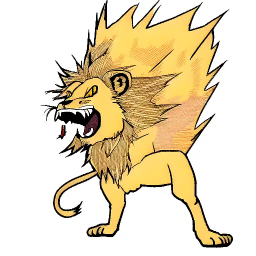 Lion Going Super Saiyan
