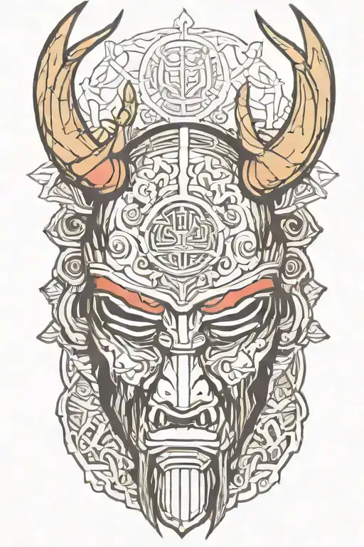 Samurai Helmet With Antlers