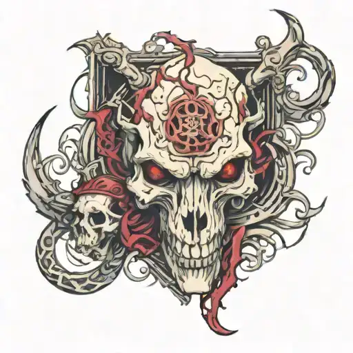 Sin Of Wrath Deadly Sin With Lion Skull